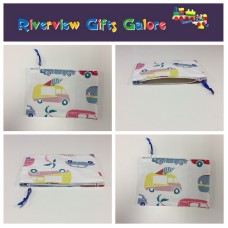 Zip Clutch / Purse / Bag / Pouch - Caravans Zip Clutch / Purse / Bag / Pouch - Caravans